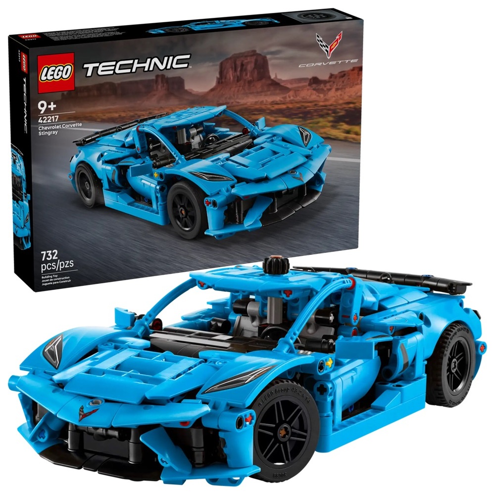 Lego Technic 42217 Chevrolet Corvette Stingray Blue New Sealed